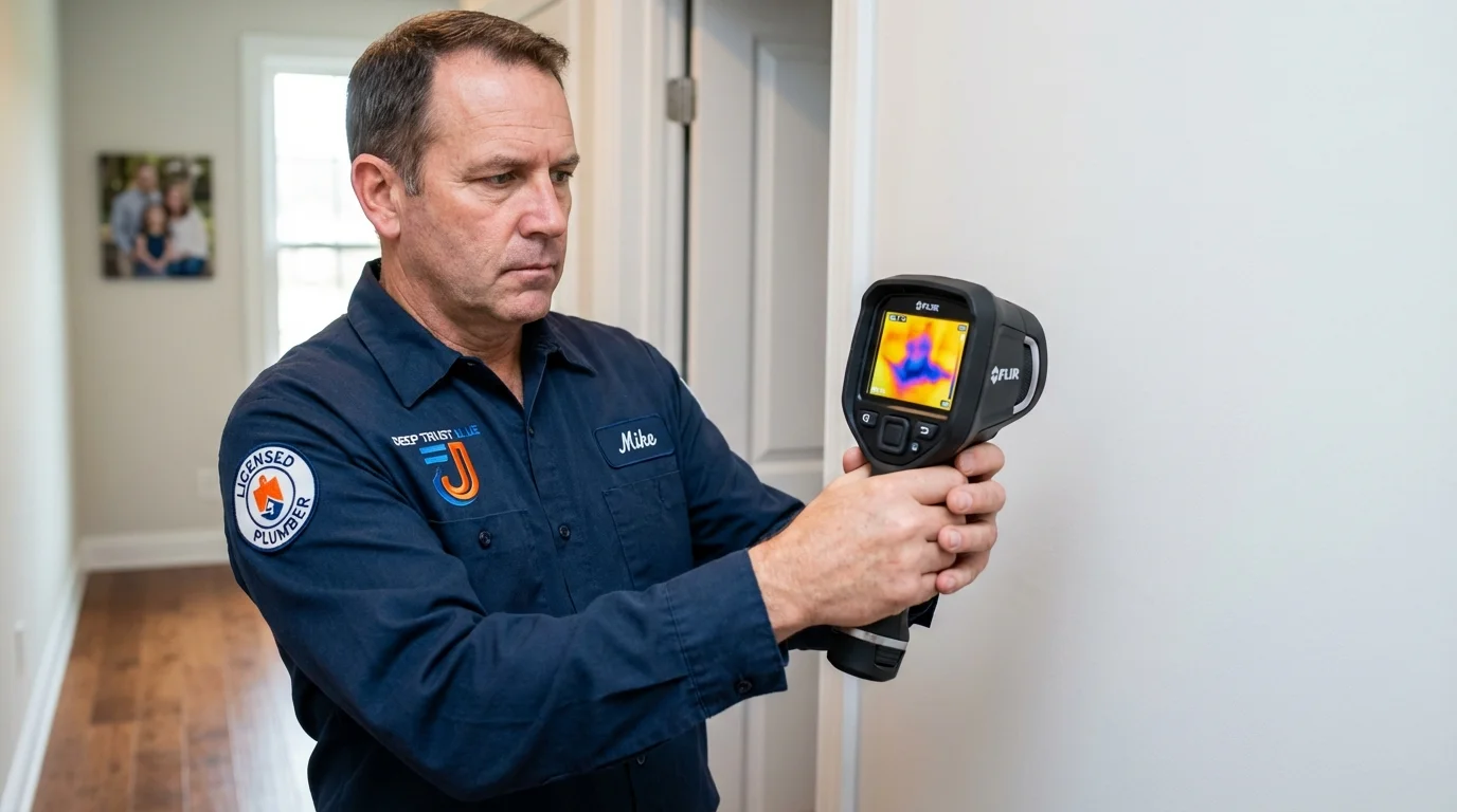 Thermal imaging leak detection by Johns Plumbing LLC in Miller Place